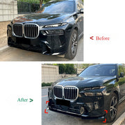 Front Bumper Lip Splitter for BMW X7 G07 LCI M Sport 2023-2025