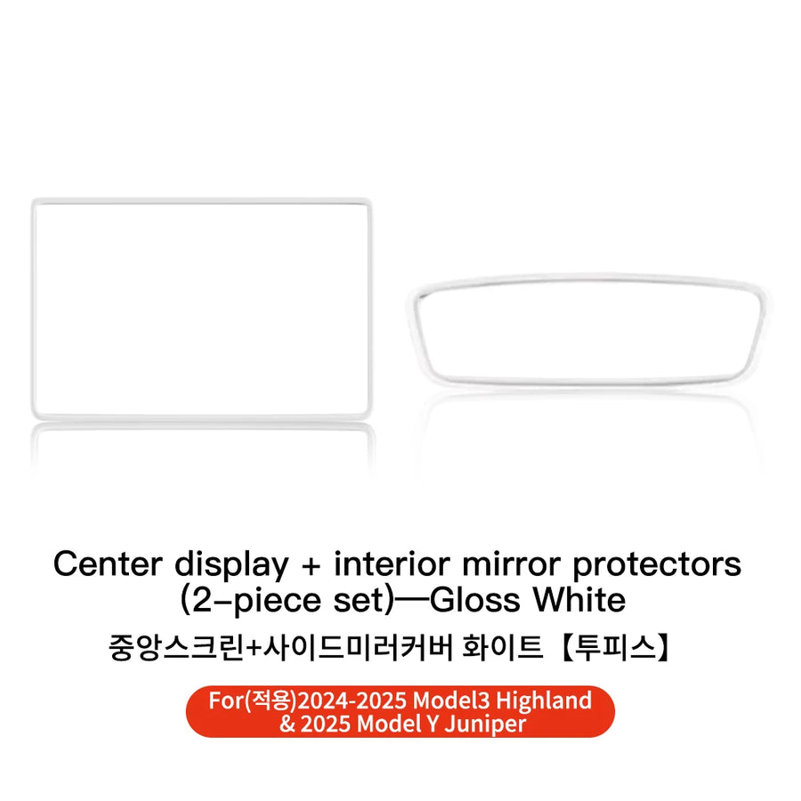 Silicone Rearview Mirror Protector for Tesla Model 3/Y 2025