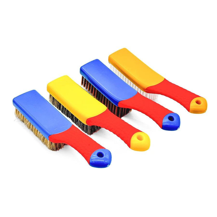 Interior Seat & Gap Cleaning Brush Set, Blue or Red