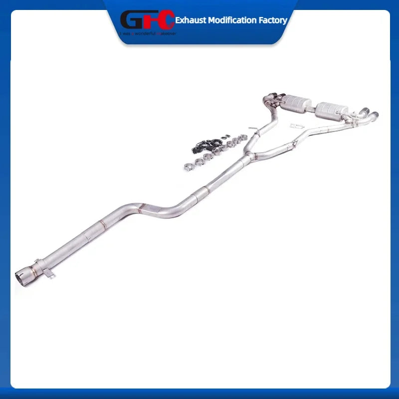 304 Stainless Steel Valved Cat-Back Exhaust System for BMW 525i/530i/540i G30 2.0T/3.0T 2017-2023