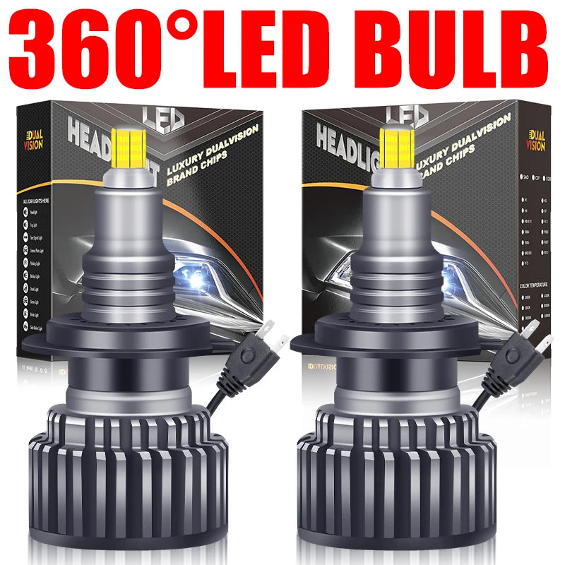 H1/H7/H11/H27/9005/9006 LED Headlight Bulb – 6000K, CANBUS