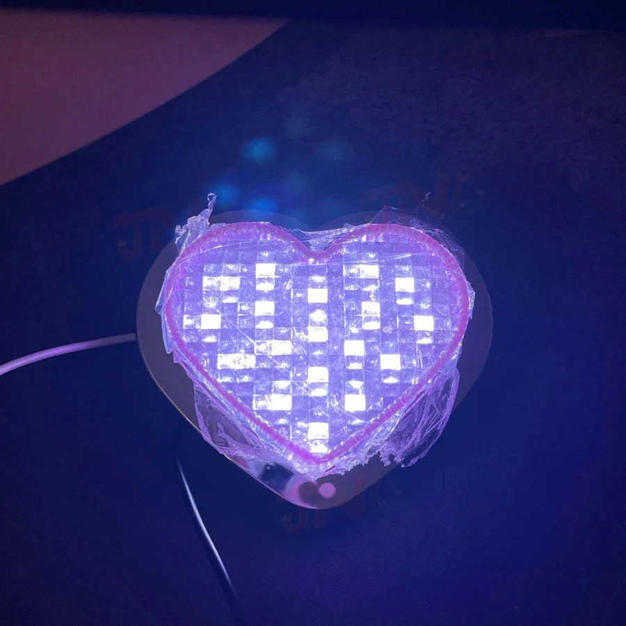 JDM Car Heart Shaped Marker Lamp 12V Small Heart Car Side marker Light