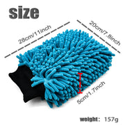 Extra-Thick Chenille Car Wash Mitt, 28 x 20 cm