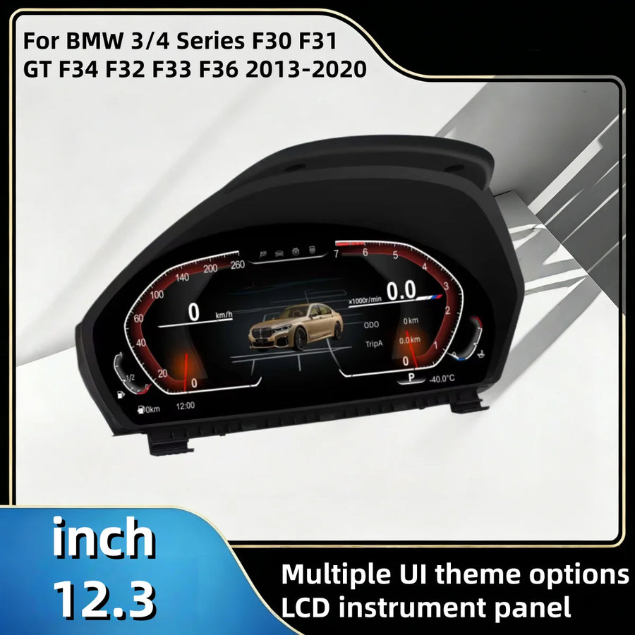 12.3-Inch Digital Gauge Cluster for BMW 3/4 Series 2013–2020