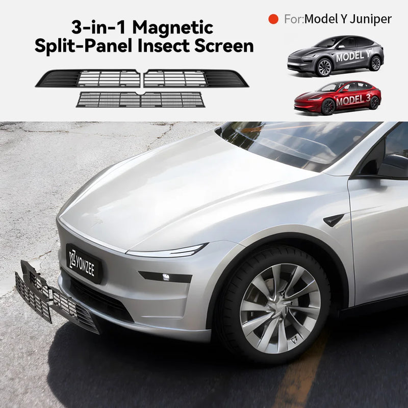 Front Bumper Insect Screen for Tesla Model Y Juniper 2025-2026