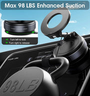 Magnetic Dashboard/Windshield Phone Mount with 360° Rotation