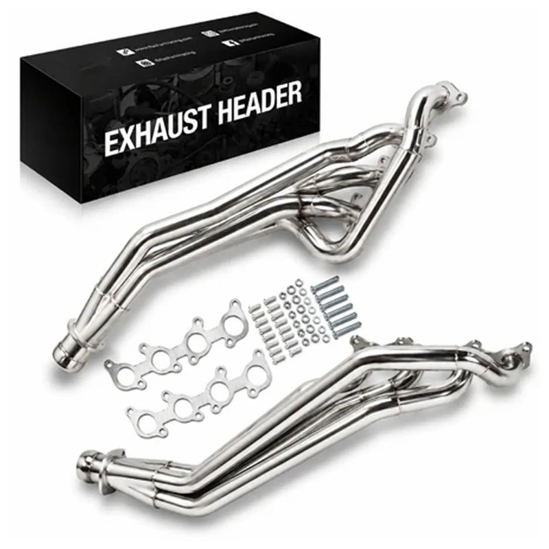 Stainless Steel Long-Tube Exhaust Header Set for 2011–2014 Ford Mustang
