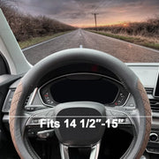 14.5–15-Inch Nappa-Style Steering Wheel Cover