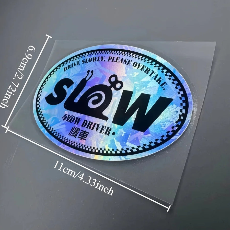 JDM “Super Slow Driver” Waterproof Vinyl Decal – Multiple Colors