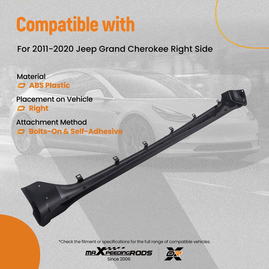 Right Body Side Skirt Extension for 2011–2020 Jeep Grand Cherokee
