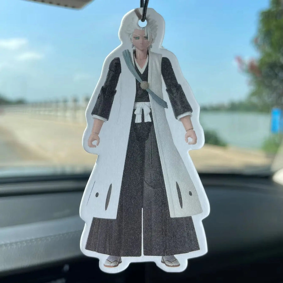 Toshiro Hitsugaya Bleach Anime Figure‑Style Hanging Car Air Freshener