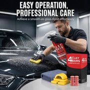 Clay Bar Kit, Complete Clay Bars Auto Detailing Clay Luber Lubricant Car Wash Kit, Premium Grade 4 Clay