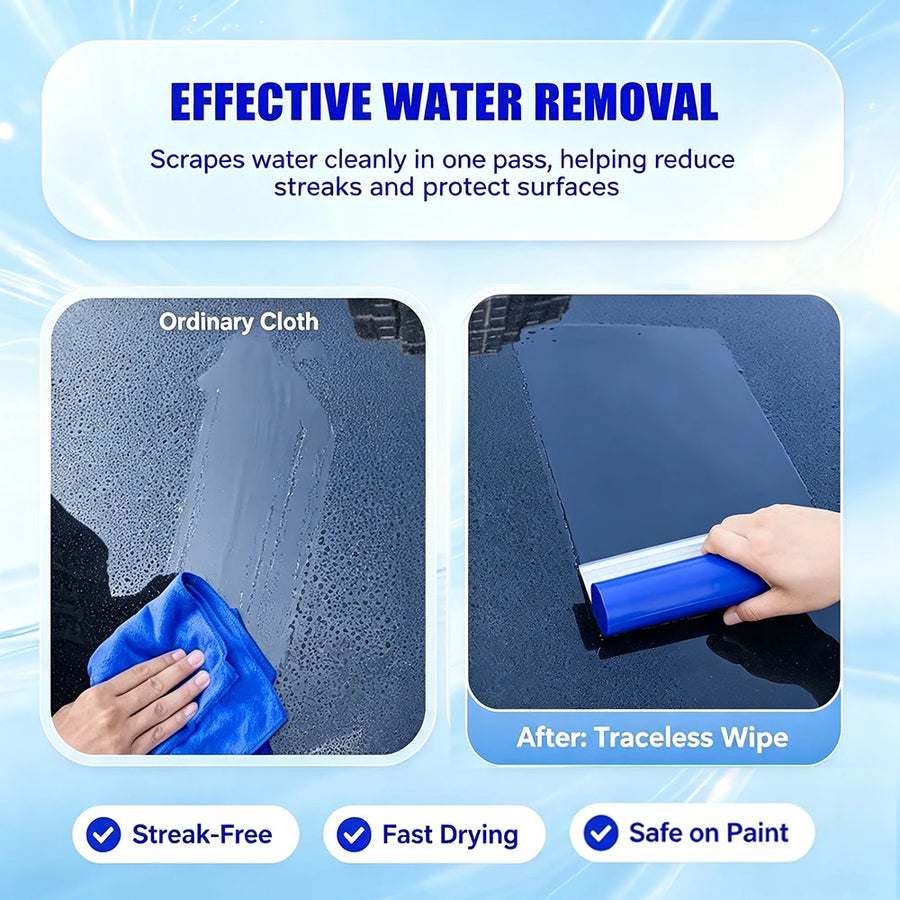 Soft Silicone Squeegee for Car Windows & Shower Glass