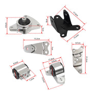 Engine Swap Mount Kit Fit for Honda Civic Si 02-06 Acura RSX Motor Engine Mounts K20 DC5 EP3 EM-1005-S