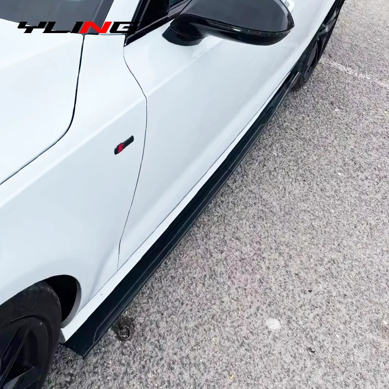 Gloss Black Side Skirt Extension Set for BMW 5 Series/M5