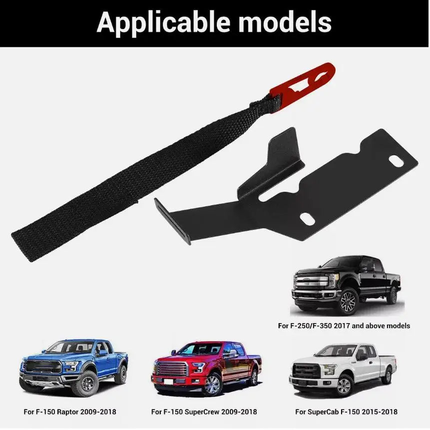 Ford F-Series Rear Seat Release Latch Kit – Black/Red
