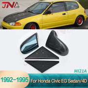1992-1995 Civic EG Side Mirror Carbon Fiber Look Adjustable Side Door Manual Blue Glass Mirrors