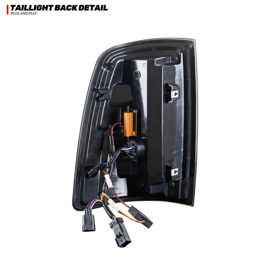 Dodge Ram 4th-Gen Sequential LED Tail Light Pair – Clear Lens