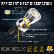 2-Piece 1156/1157/7440/7443 LED Signal Light Bulb – Amber/Yellow/Red/White, CANBUS