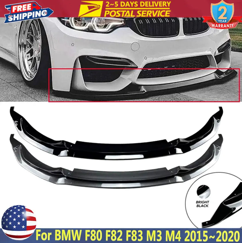 CS-Style Front Bumper Lip for BMW M3/M4 F80/F82/F83 2015-2020