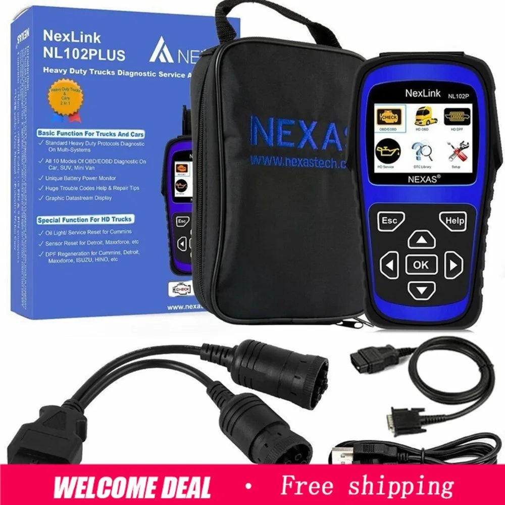 NEXAS NL102 Plus Heavy-Duty Diesel Diagnostic Scanner
