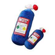 Nitrous-Bottle-Style Plush Car Neck Pillow