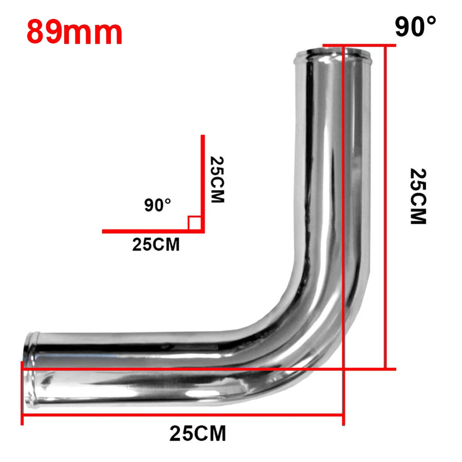 89mm Aluminum Cold Air Intake Pipe