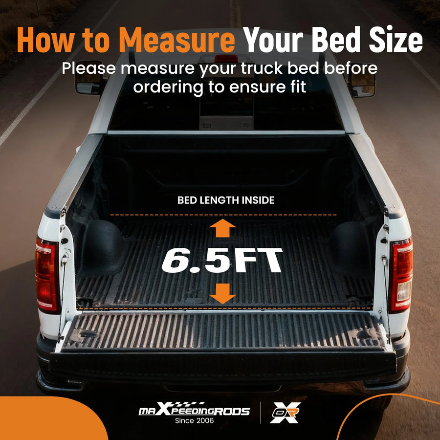 6.5-Foot Hard Tri-Fold Tonneau Cover for 2007–2021 Toyota Tundra