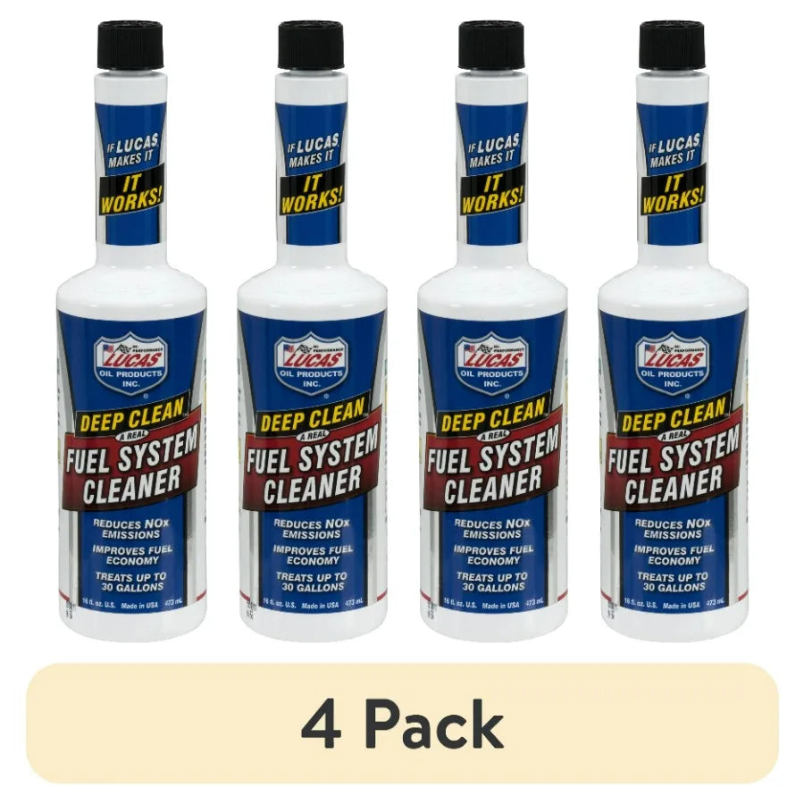 Lucas Oil 10512 Deep Clean Fuel System Cleaner, 16 oz – Pack Options