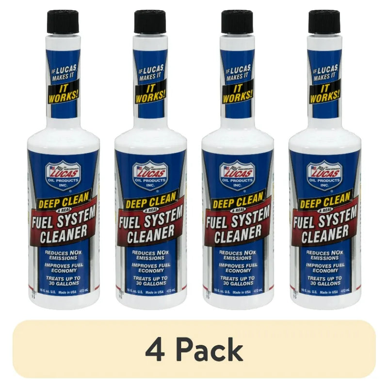 Lucas Oil 10512 Deep Clean Fuel System Cleaner, 16 oz – Pack Options