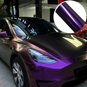 Purple-Gold Diamond Color-Shift Automotive Vinyl Wrap