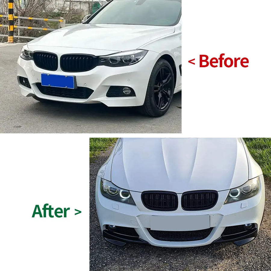Front Bumper Splitters for 2009–2012 BMW E90/E91 M-Tech LCI – Pair