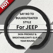 Ultra-Thin Suede Steering Wheel Cover for Select Jeep Models