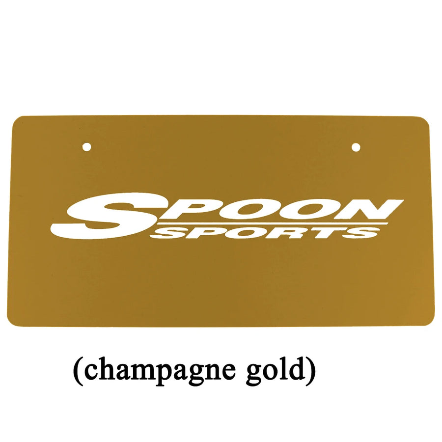 Spoon Sports-Style Japanese Decorative License Plate – Honda JDM