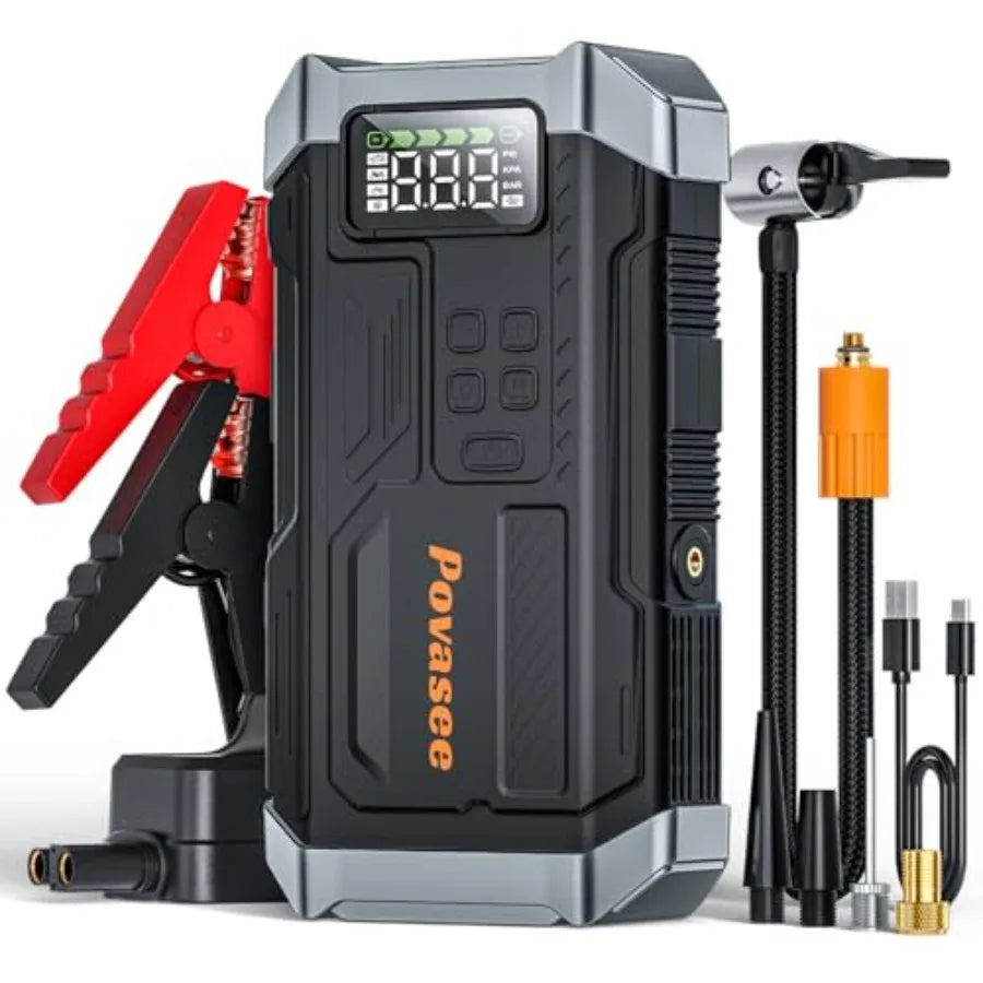 5000A Car Jump Starter with 150 PSI Tire Inflator