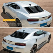 Rear & Side Window Louver Set for 2016–2025 Chevrolet Camaro
