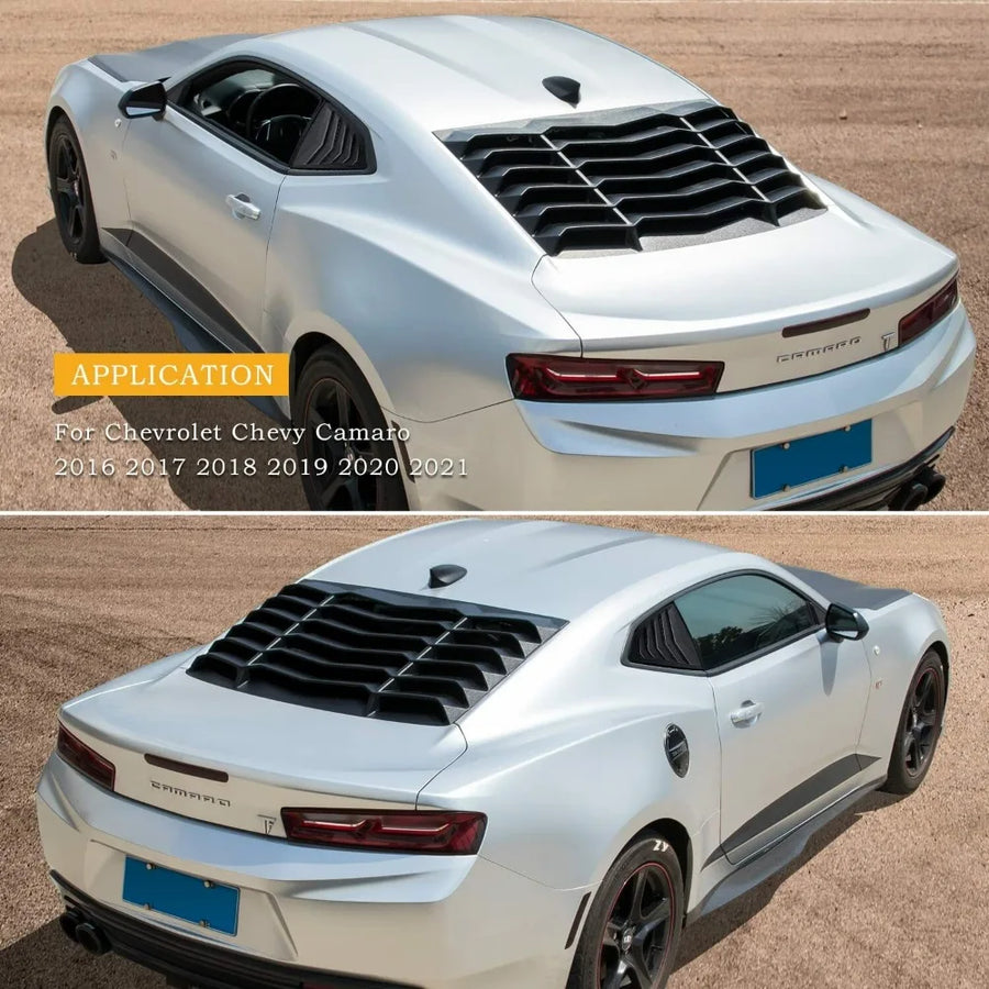 Rear & Side Window Louver Set for 2016–2025 Chevrolet Camaro