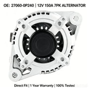 150A Alternator for Toyota Sienna/Highlander 3.5L 2007-2016