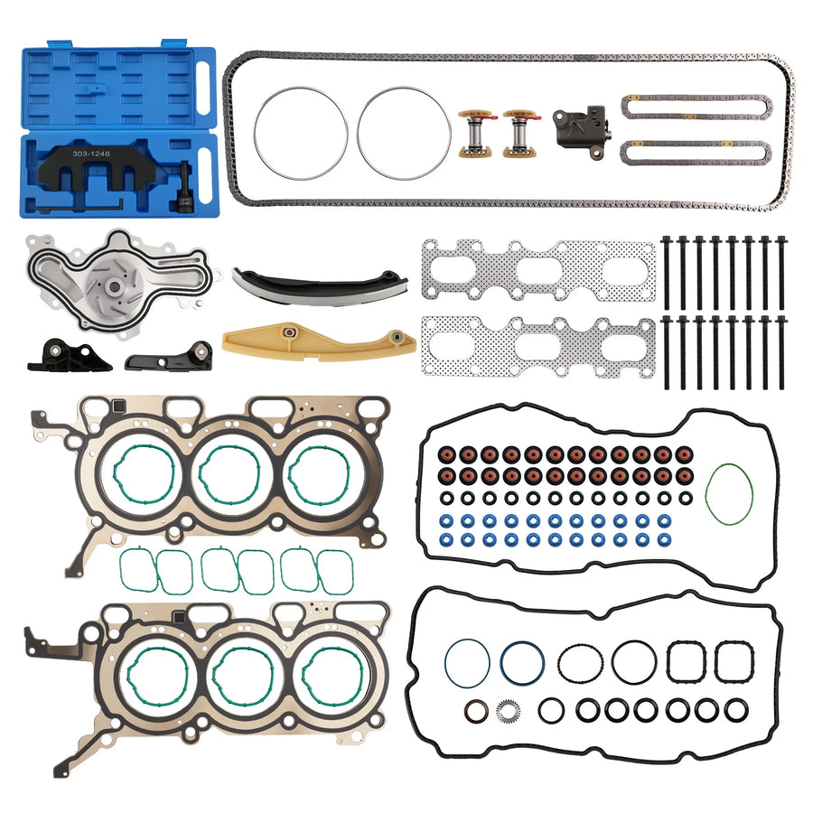 3.5L Timing Chain and Water Pump Kit for 2007–2010 Ford Edge/Taurus X