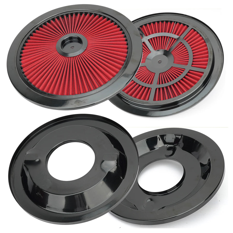 14-Inch Round Washable Air Cleaner Filter, 5-1/8-Inch Neck