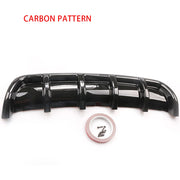 Universal Carbon Fiber Bumper Lip Rear Bounding Automotive Spoiler Shark Fin Rear Bumper Guide Plate Six