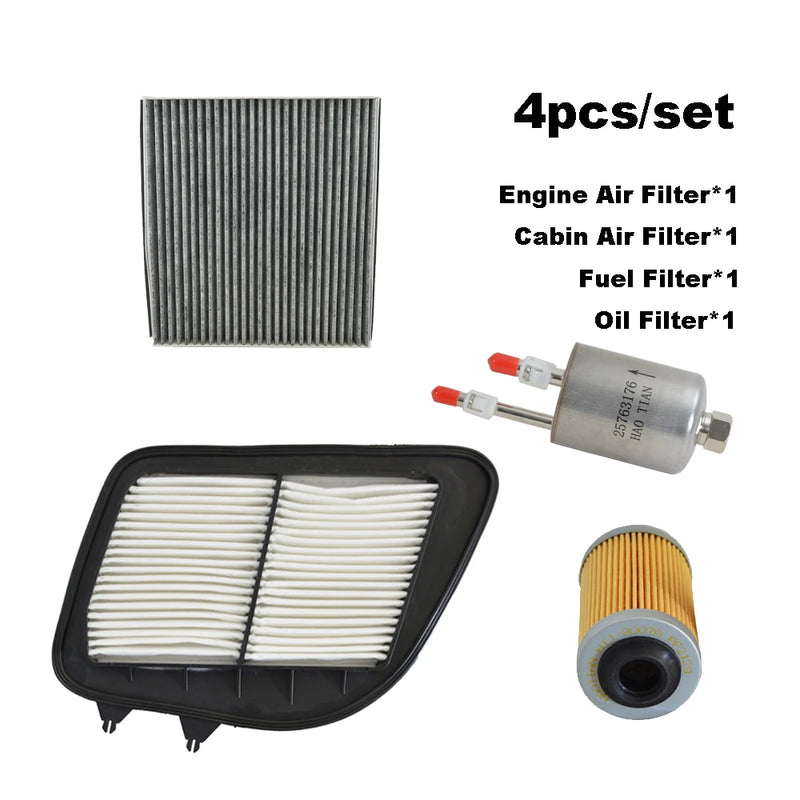 Cabin, Fuel & Oil Filter Set for Cadillac SLS/SRX/STS 2005-2012
