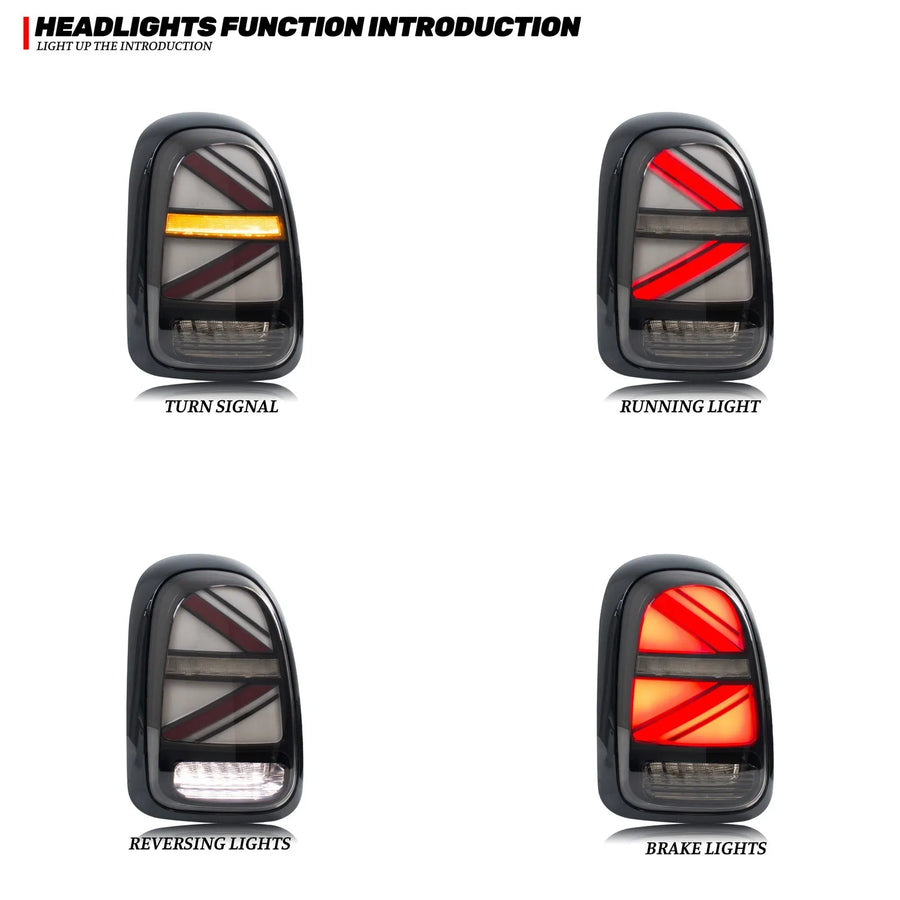 MINI Countryman F60 Smoked Sequential LED Tail Light Pair – 2017–2023