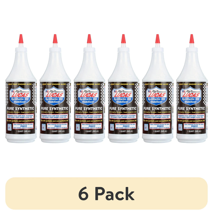 Lucas Oil 10130 Synthetic Oil Stabilizer, 32 oz – Pack Options