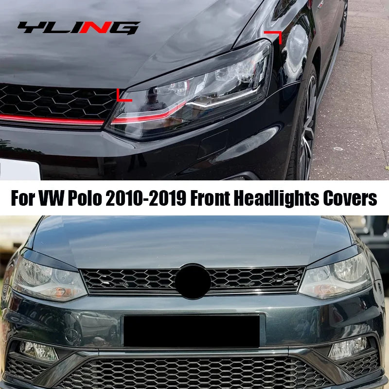 Headlight Eyebrow Trim Set for 2010–2019 Volkswagen Polo – Sedan