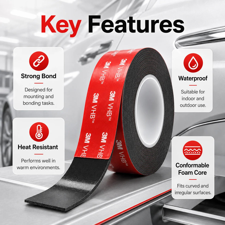 3M 5952 VHB Double-Sided Foam Tape – 1.1 mm