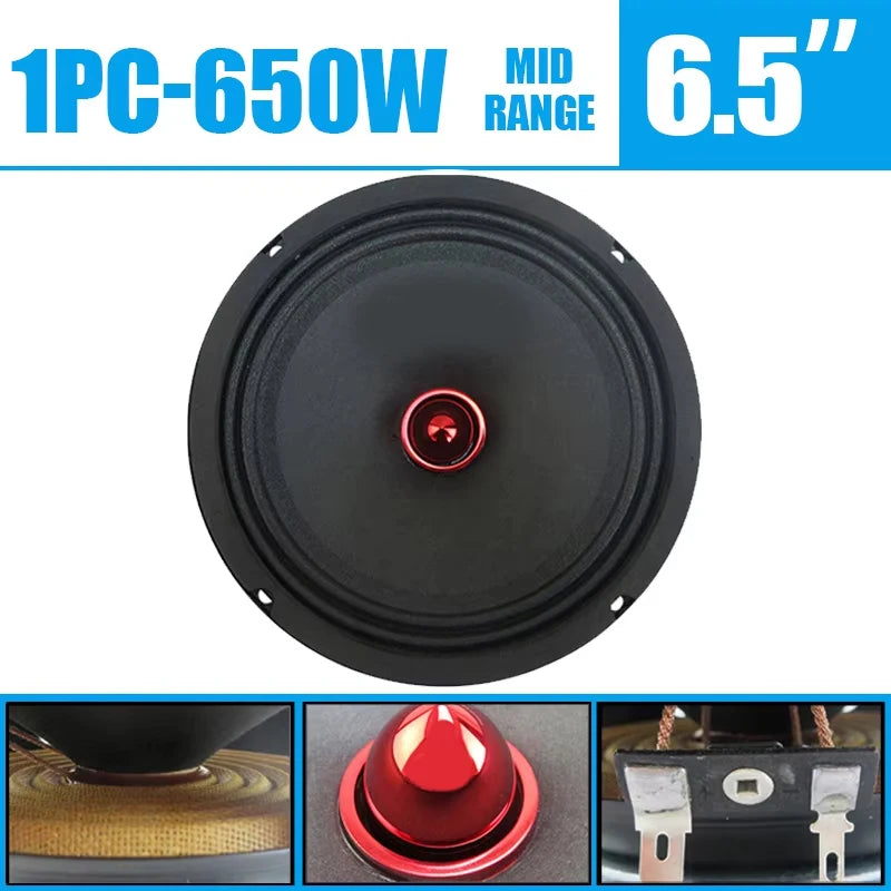 QP-6 6.5-Inch 650W Mid-Bass Car Speaker