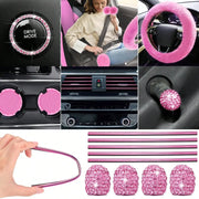 35-Piece Plush Car Interior Accessories Set With Seat Covers