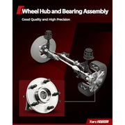 Pair Front Wheel Hub Bearing Assembly for Ram 1500 2019-2022 1500 Classic