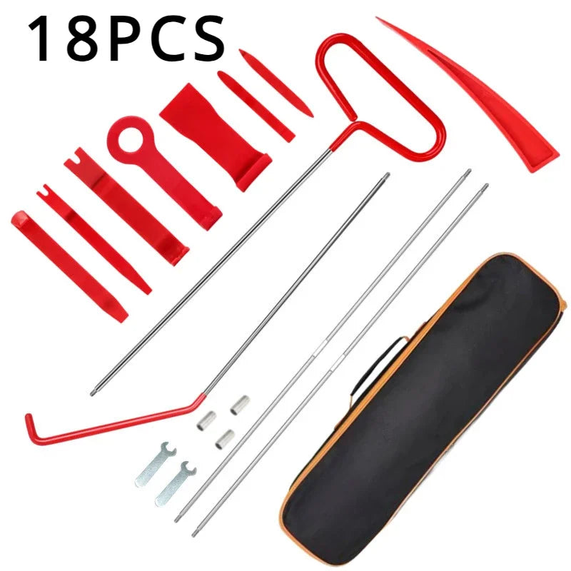 18/21-Piece Automotive Lockout Tool Kit with Air Wedge